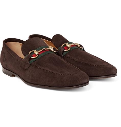 brown gucci loafers suede|gucci backless loafer.